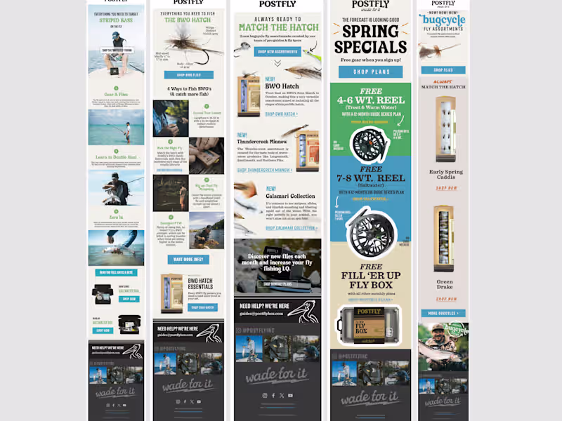 Cover image for Monthly Campaigns for an eCommerce store in the fishing niche