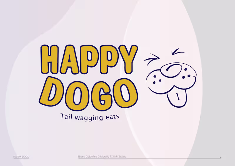 Cover image for Brand Guideline Design for Happy Dogo premium Pet foods