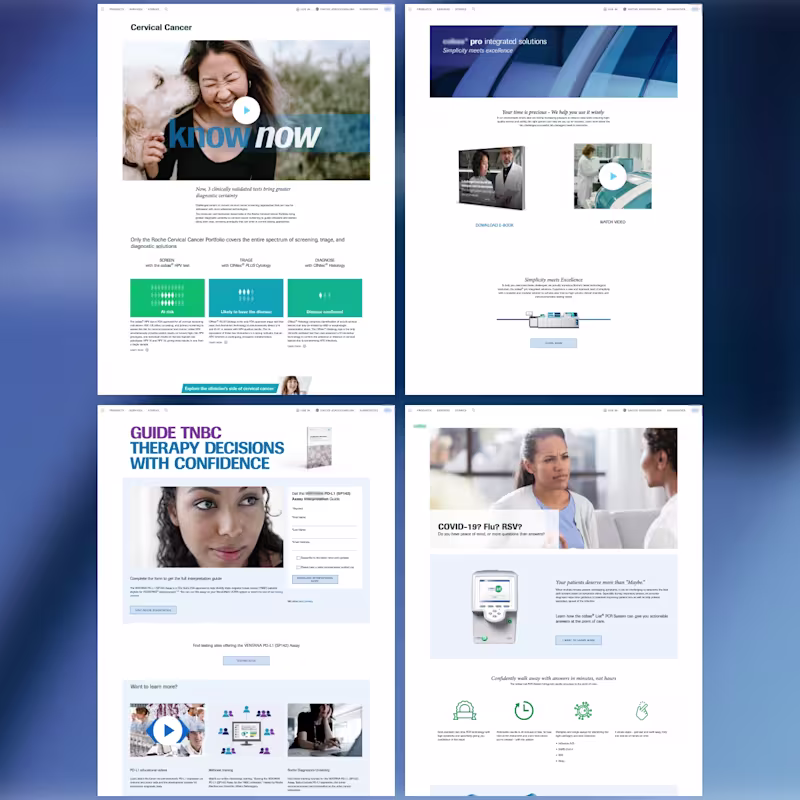Cover image for Roche Diagnostics Campaign Landing Pages