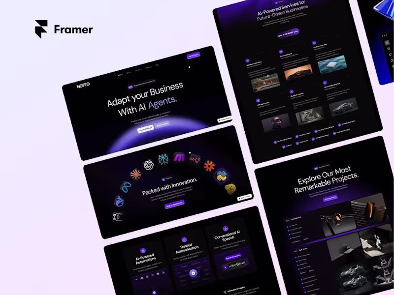 Cover image for Napto Digital Agency Website Redesign