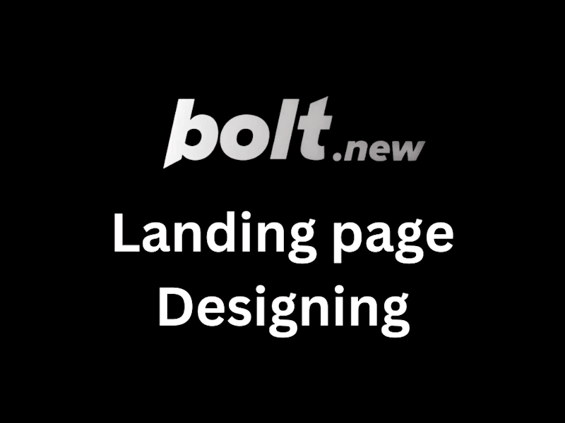 Cover image for Landing Pages with Bolt.new