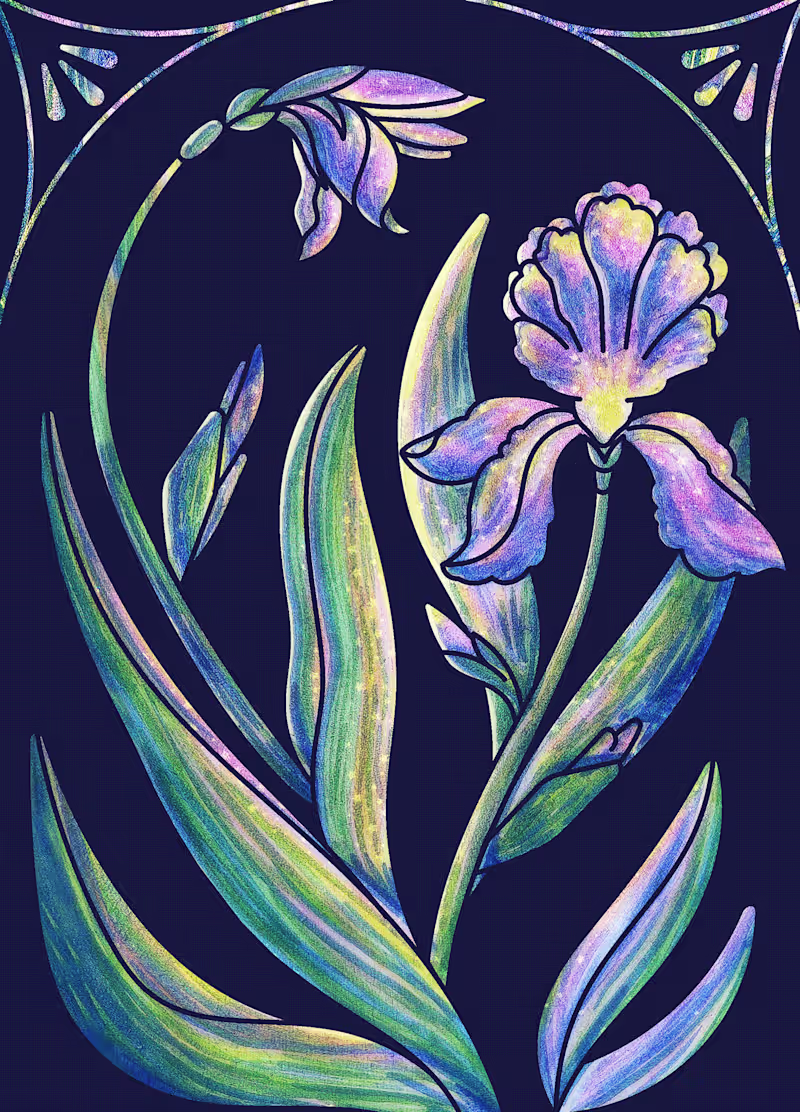 Cover image for Thank You Flowers - Irises