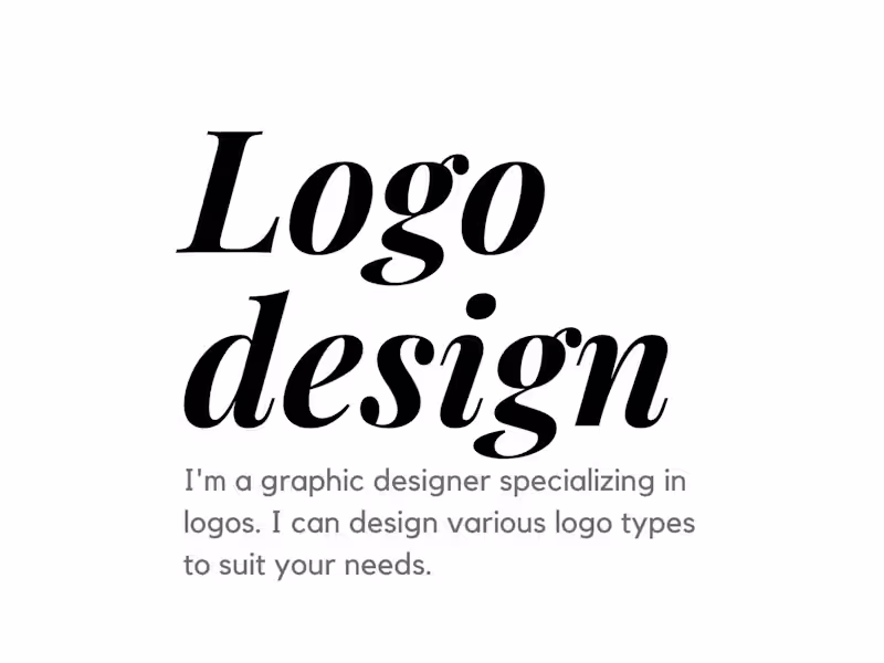 Cover image for Logo design