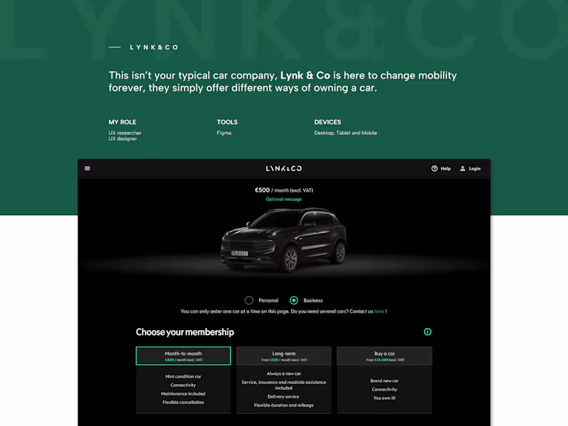 Cover image for Designing a B2B e-commerce mobility solution