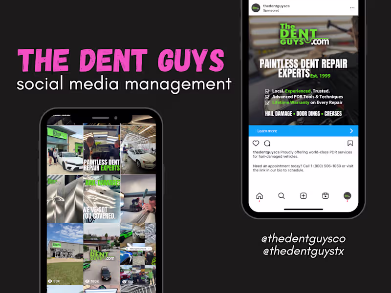 Cover image for The Dent Guys Social Media Management