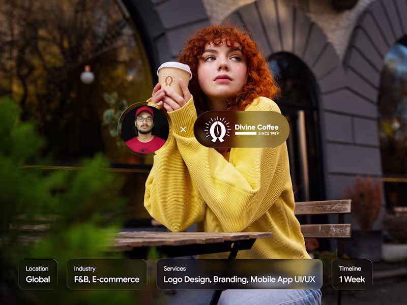 Cover image for DivineCoffee Mobile App Design