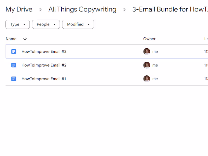 Cover image for 3-Email Copy Bundle
