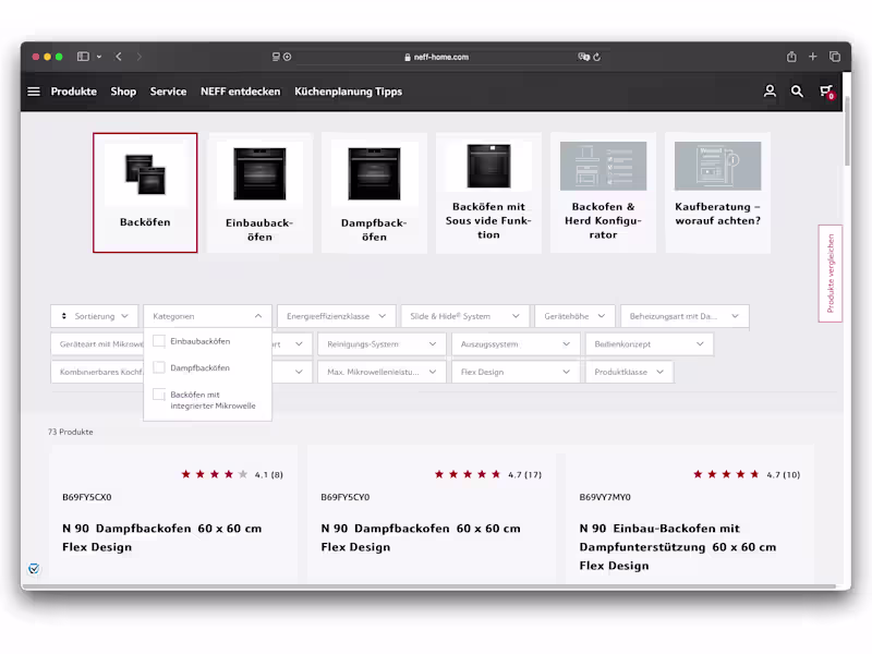 Cover image for Neff Product Category (Filter)