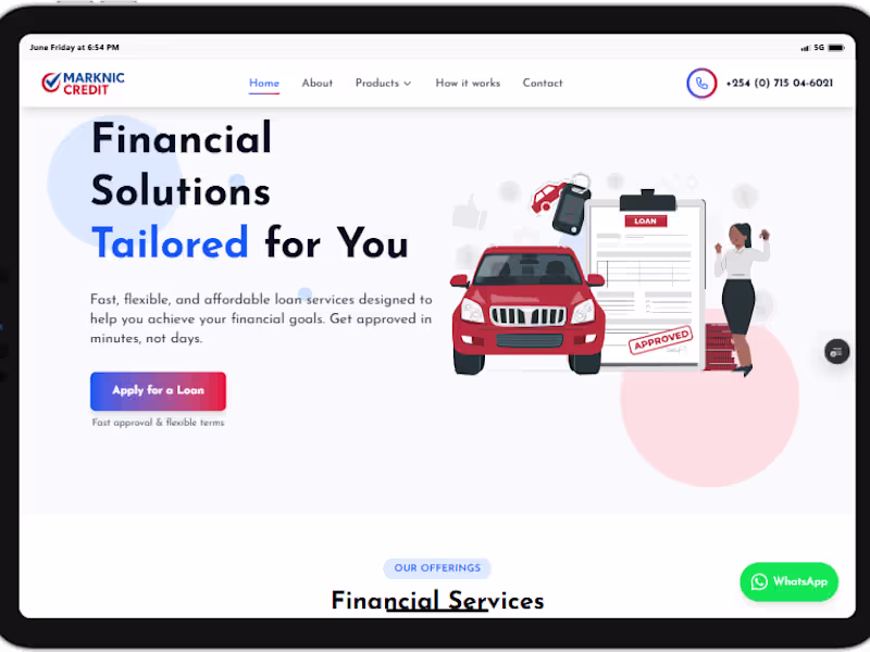 Cover image for Marknic Credit - Company Website