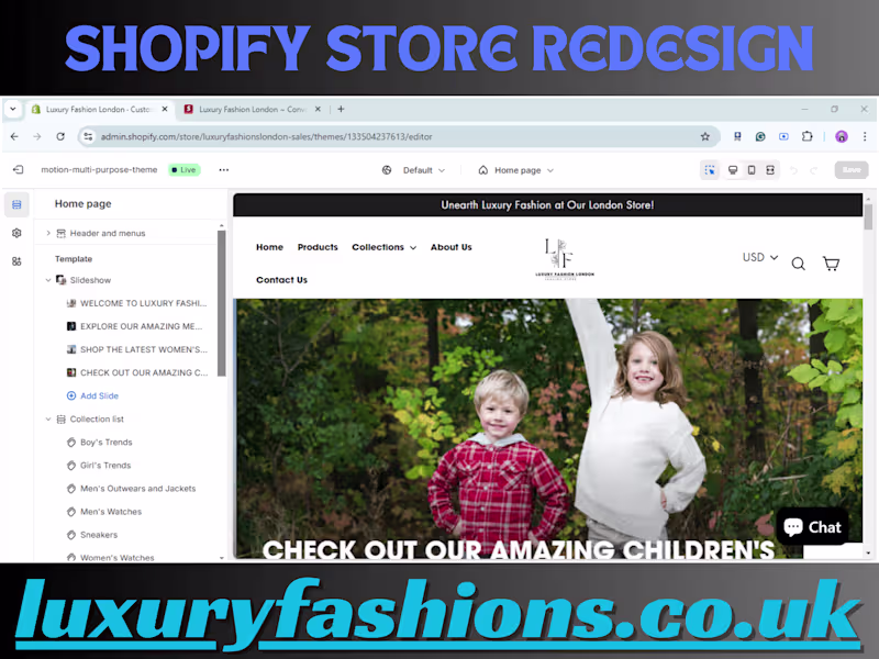 Cover image for Shopify Store Redesign
