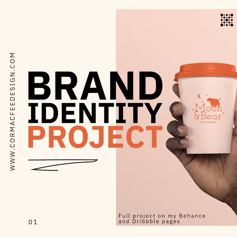 Cover image for Social Media Advertising Brand Identity Moon & Bear coffee 🚀