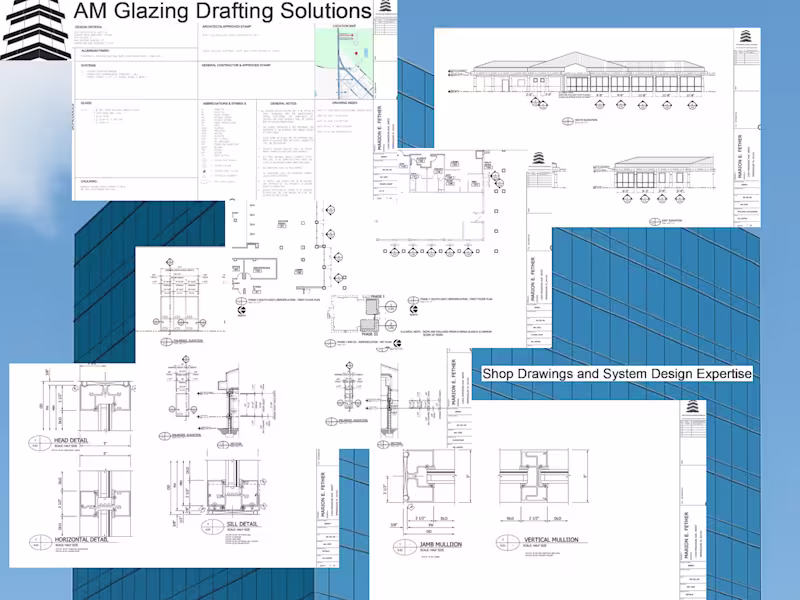 Cover image for Premium Shop Drawings for Glass, Glazing & Curtain Wall Systems