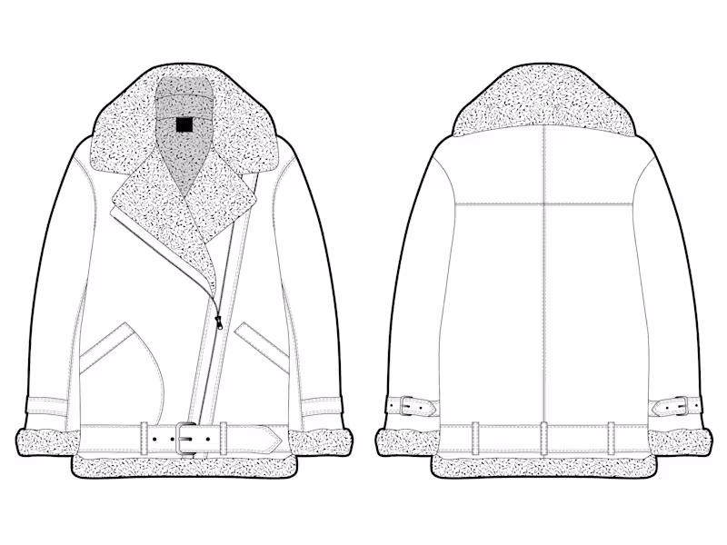 Cover image for DESIGN DEVELOPMENT - fashion flat (technical illustration)