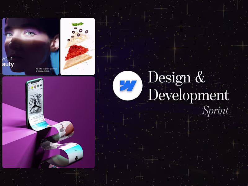 Cover image for Expert Webflow Design & Dev Sprint • End-to-End Website Solution