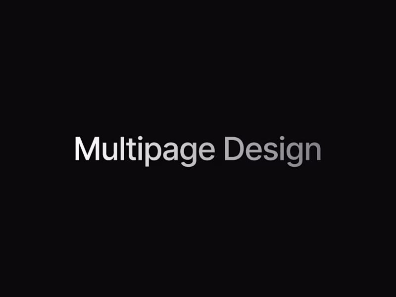 Cover image for Multipage Design