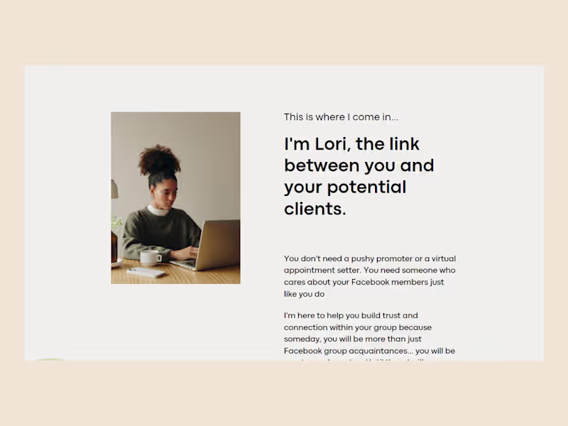 Cover image for Landing page | Lori Adam