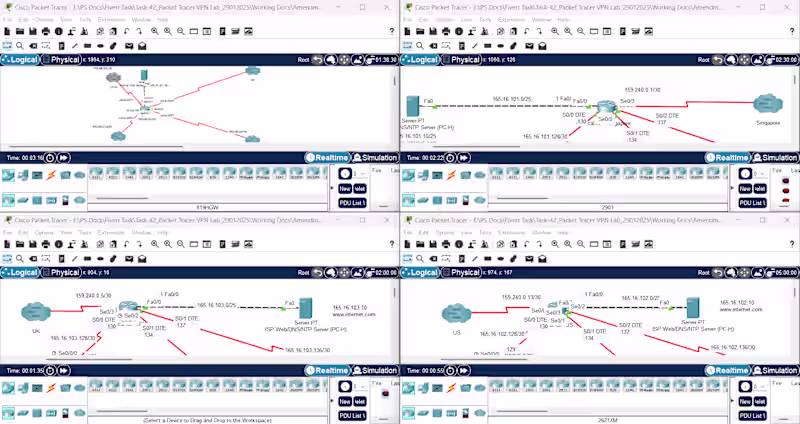 Cover image for HQ to Multiple Branch connectivity with a secure VPN tunnel  