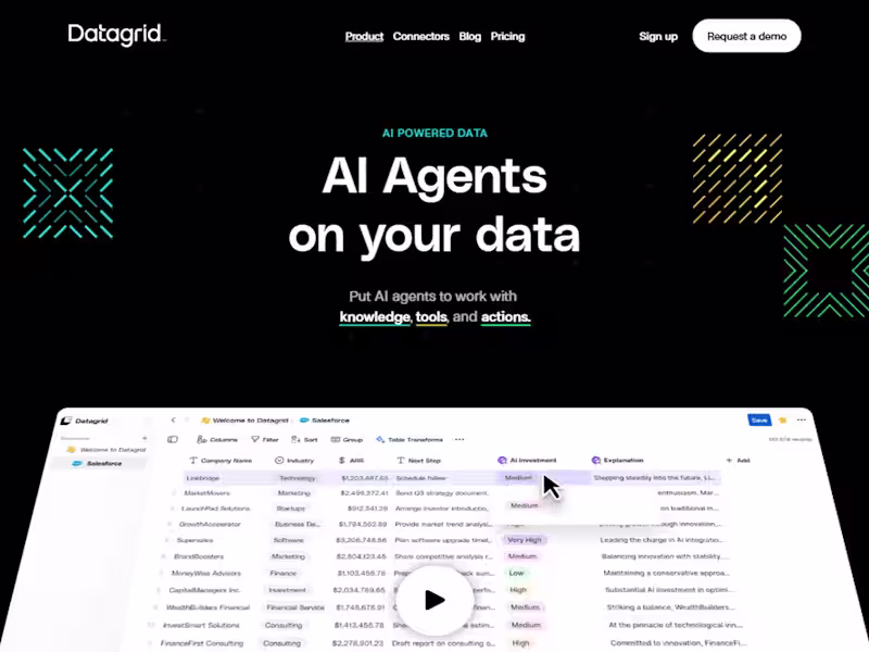 Cover image for Datagrid Website