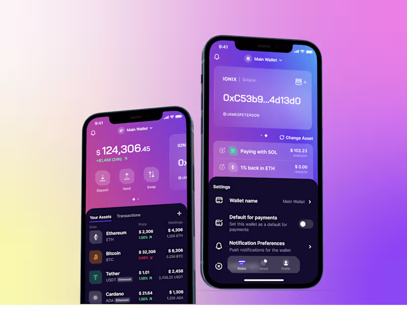 Cover image for IONIX - AI-powered Crypto Wallet