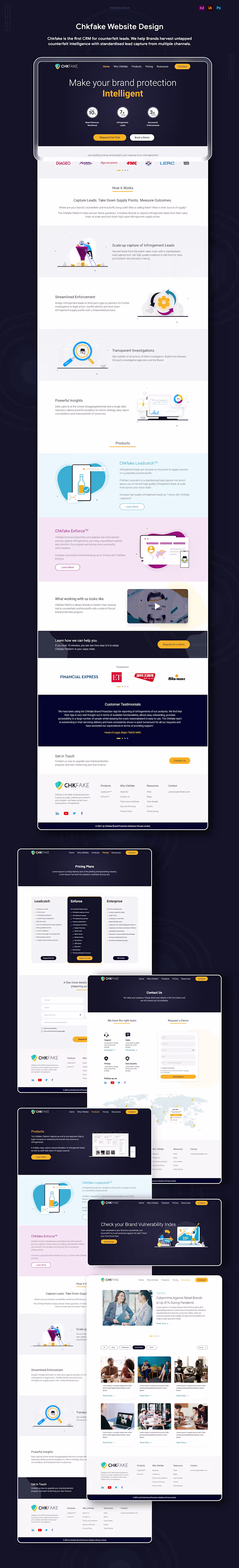 Cover image for Chkfake Website Design 2021