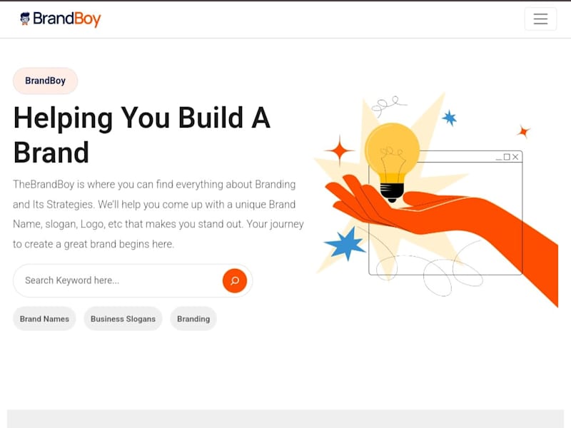 Cover image for Responsive Brand Boy website using Reactjs 