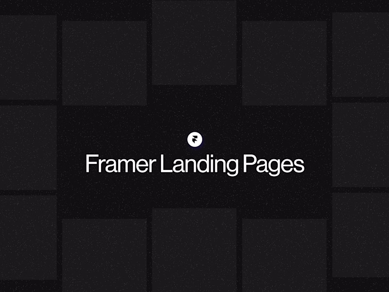 Cover image for Framer Landing Pages