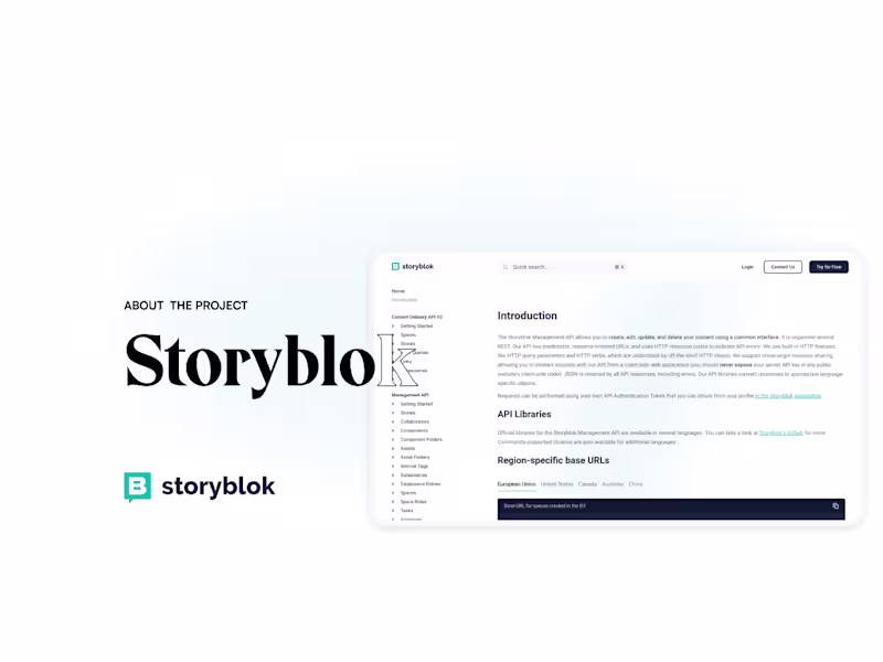 Cover image for Storyblok (Headless CMS)