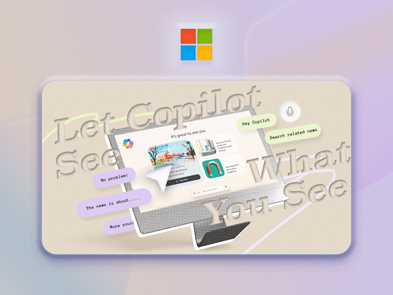 Cover image for Editorial Illustration | Microsoft AI launches Copilot Vision