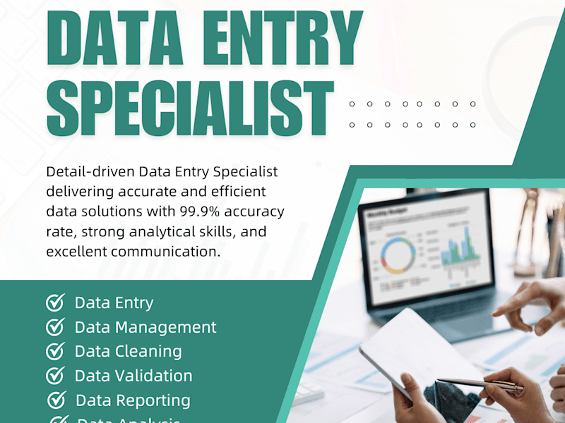Cover image for Data Entry Ninja: Accurate & Efficient Data Expert