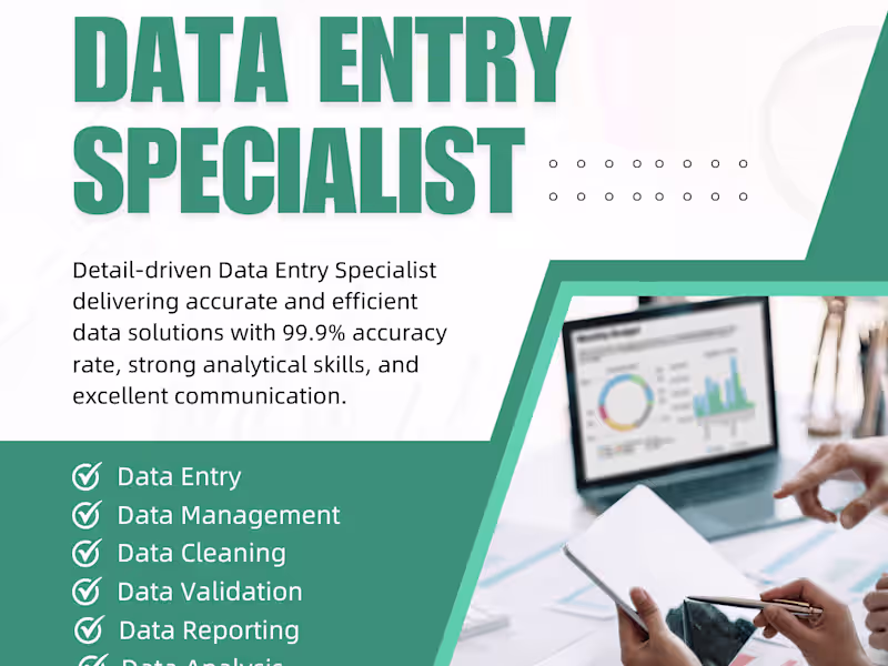 Cover image for Data Entry Ninja: Accurate & Efficient Data Expert