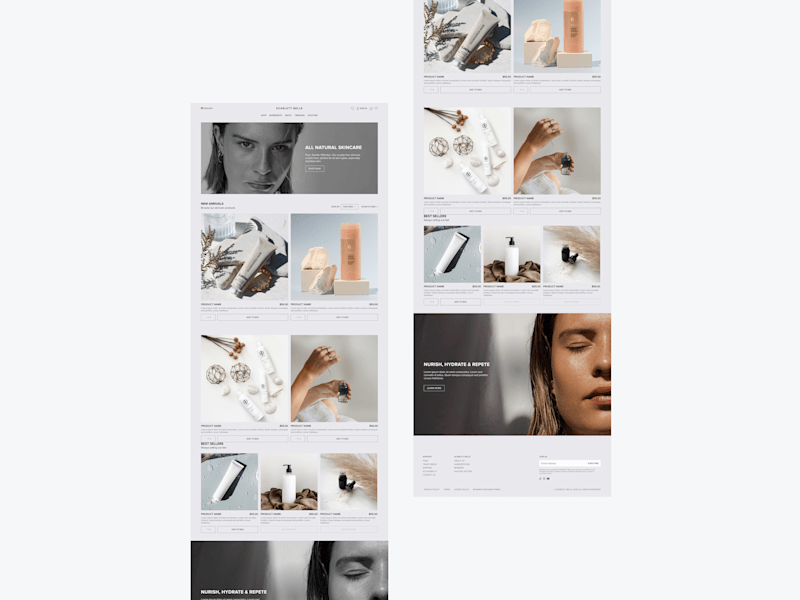 Cover image for Beauty E-Commerce Landing Page