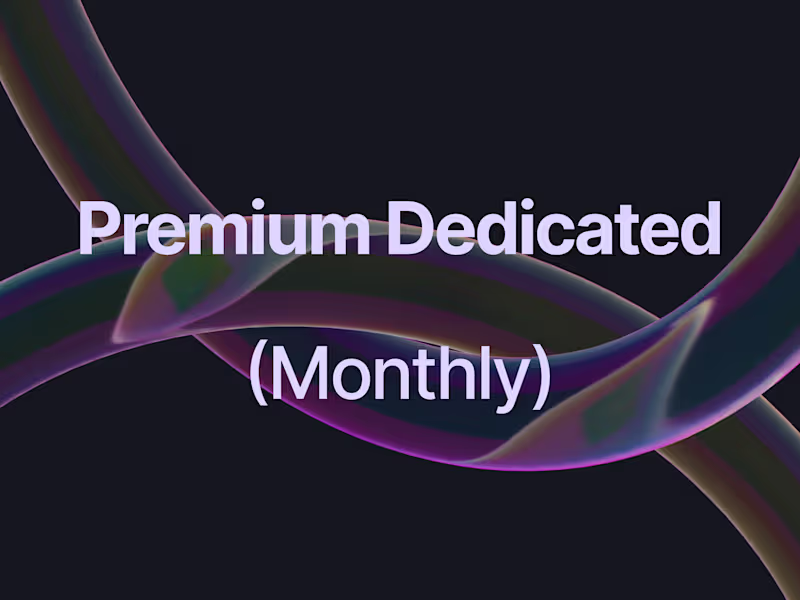 Cover image for Premium Dedicated Monthly