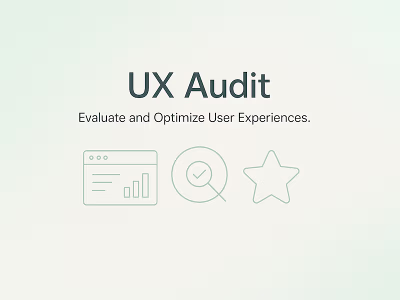 Cover image for UX Audit