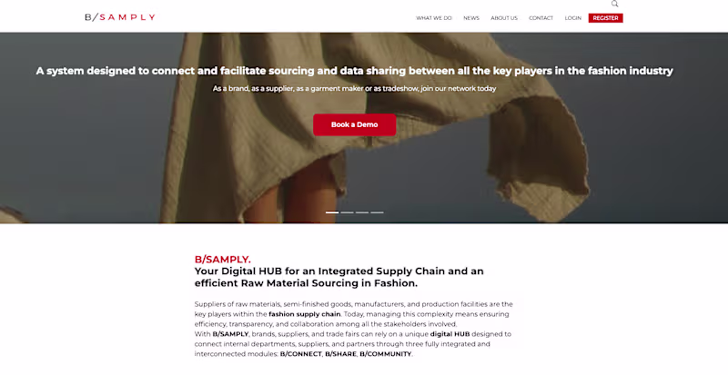 Cover image for Development of BSAMPLY B2B SaaS Platform for Fashion Industry