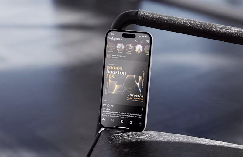 Cover image for Somos Houston Fest | Graphic Design for a Local Music Fest