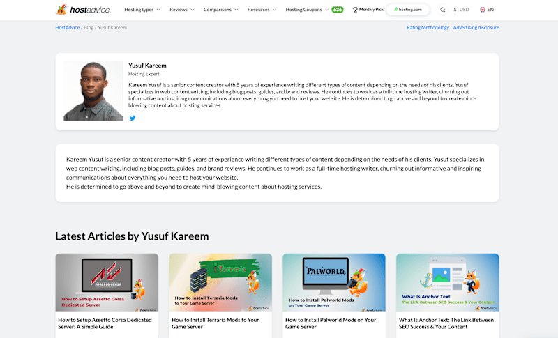 Cover image for SEO content writing for hosting and tech website