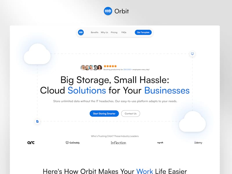 Cover image for Orbit - SaaS Framer Template | Web Design & Framer Development