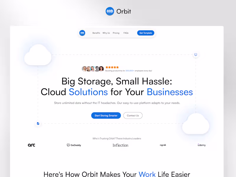 Cover image for Orbit - SaaS Framer Template | Web Design & Framer Development