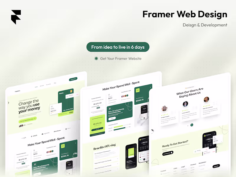 Cover image for High-Converting Framer Website Design and Development