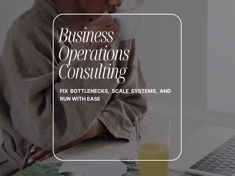 Cover image for Business Operations Consulting