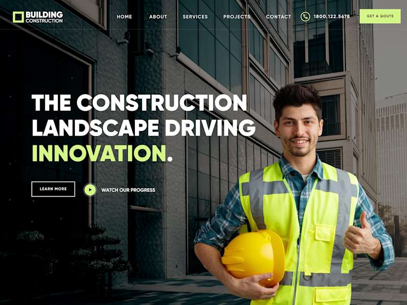 Cover image for Website for a Construction Company