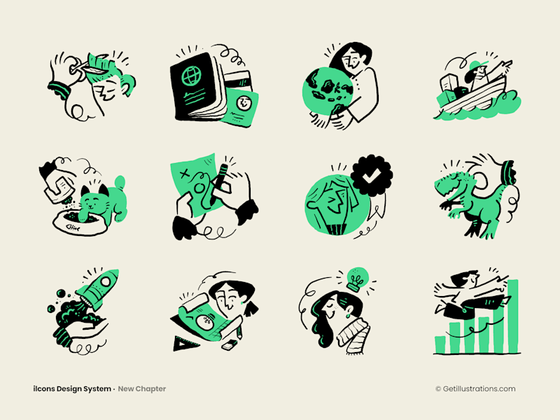 Cover image for Ilcons Design System illustrations