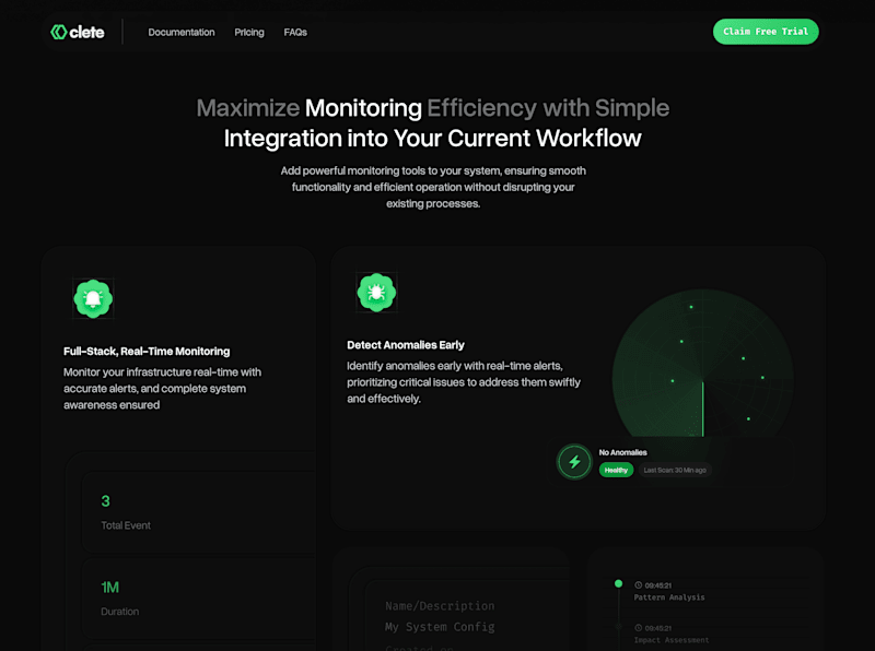 Cover image for Clete AI Web App | AI-powered observability tool