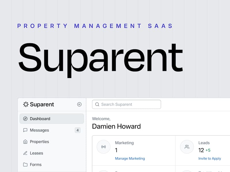 Cover image for Suparent • Enhancing Usability in Property Management Software