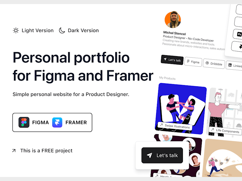Cover image for Framer Template - Portfolio Starter Kit