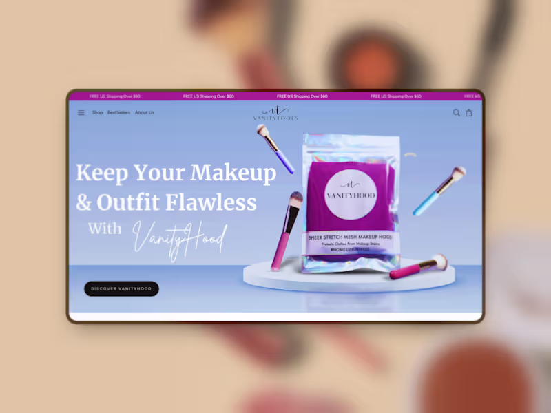 Cover image for VanityTools: Shopify Website Design & SEO for US Beauty Brand