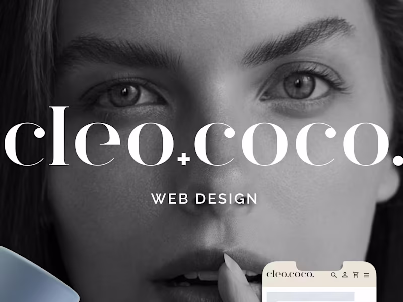 Cover image for 🫧 Cleo+Coco: Personal Care Web Design