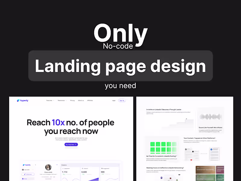 Cover image for Crafting High-Impact Framer Landing Pages That Convert