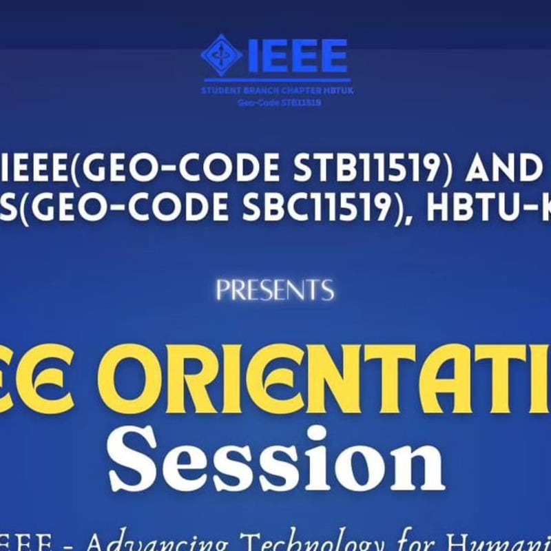 Cover image for Orientation Poster for IEEE Organization