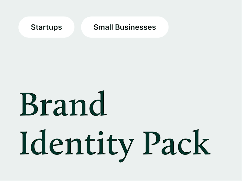 Cover image for Brand Identity Pack [for Startups and Small Businesses]